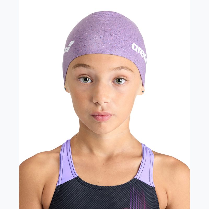 Cuffia da nuoto per bambini arena Silicone Cap Jr pink multi 2