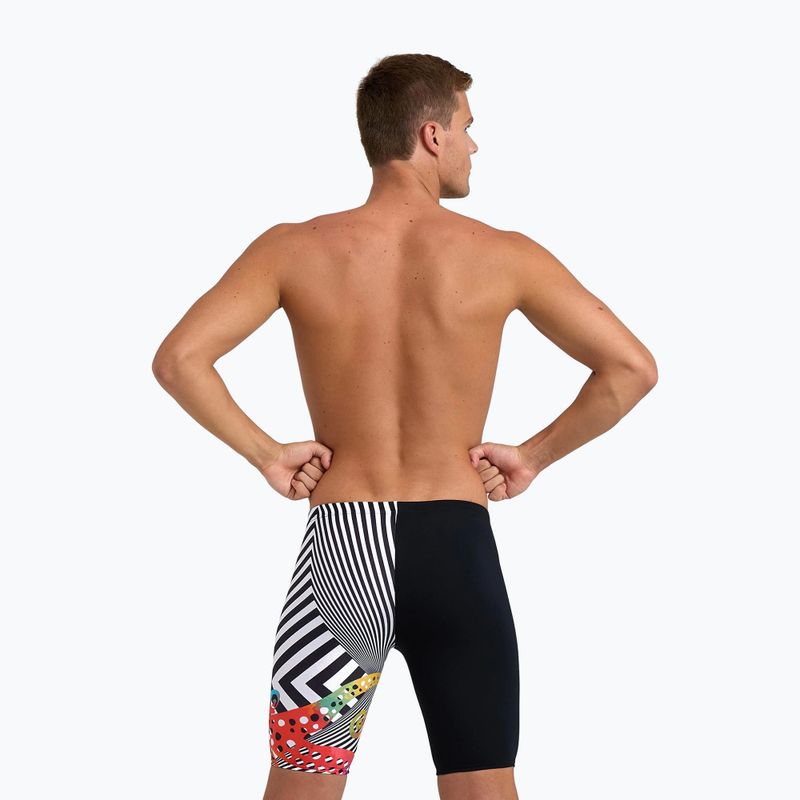 Costume da bagno arena da uomo Crazy Octopus Jammer nero/bianco multi 8
