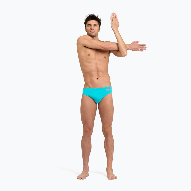 Slip da bagno da uomo arena Team Solid martinica/floreale 4