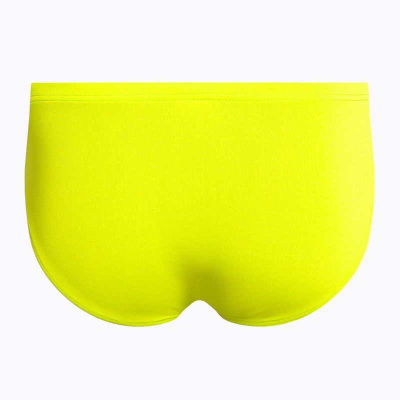 Slip da bagno arena Team da uomo Tinta unita verde tenue/blu neon 2