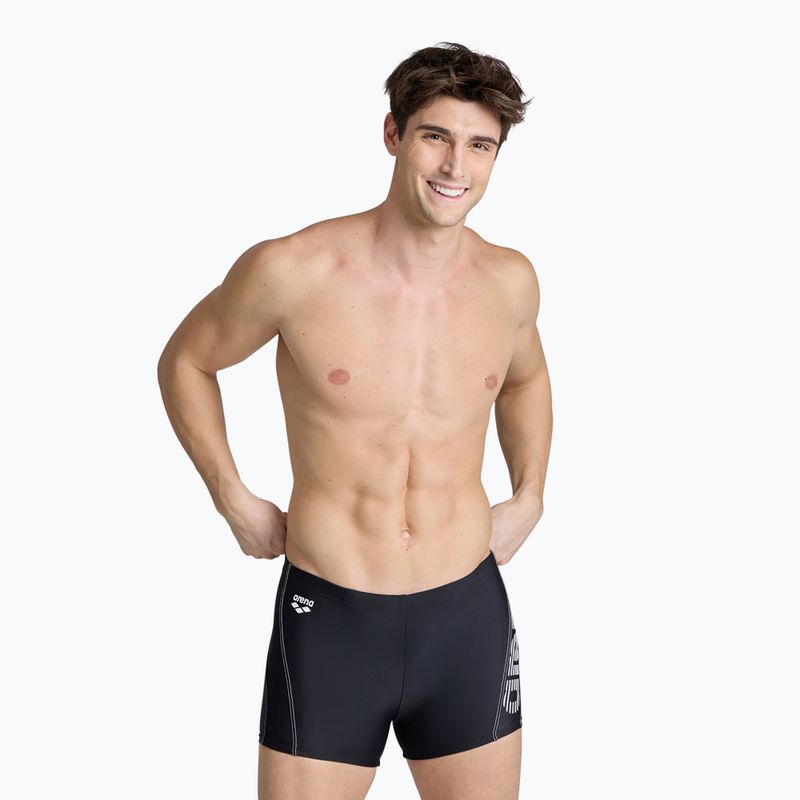 Boxer da bagno uomo arena Byor Evo Short R nero/nero/bianco 3