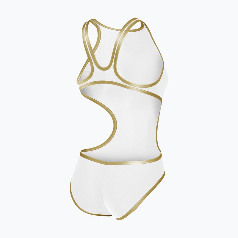 Costume da bagno intero donna Arena One Biglogo One Piece white/gold 5