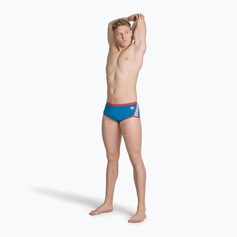 Uomo arena Icons Swim Low Waist Short Solid blu cosmo/astro rosso boxer da bagno 4