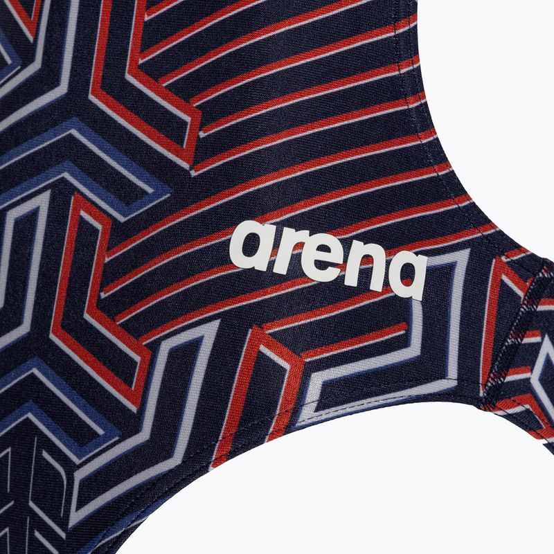 Costume intero da donna arena Kikko Pro Swimsuit Challenge Back navy/team redwhiteblue 3