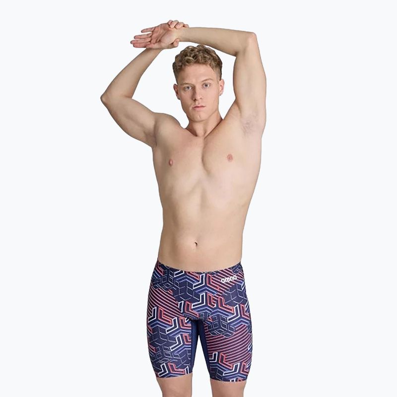 Uomo arena Kikko Pro Swim Jammer navy/team redwhiteblue 5