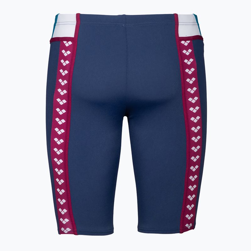 Uomo arena Icons Swim Panel Jammer navy/blu cosmo/bianco/rosso fandango 2