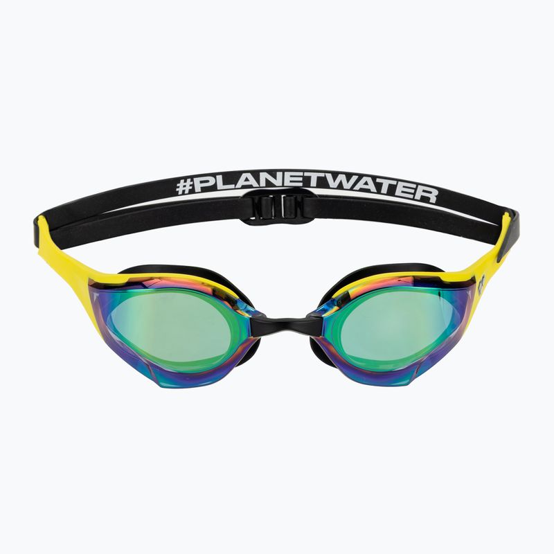 Occhiali da nuoto Arena Cobra Edge Swipe MR smeraldo / giallo / nero 2