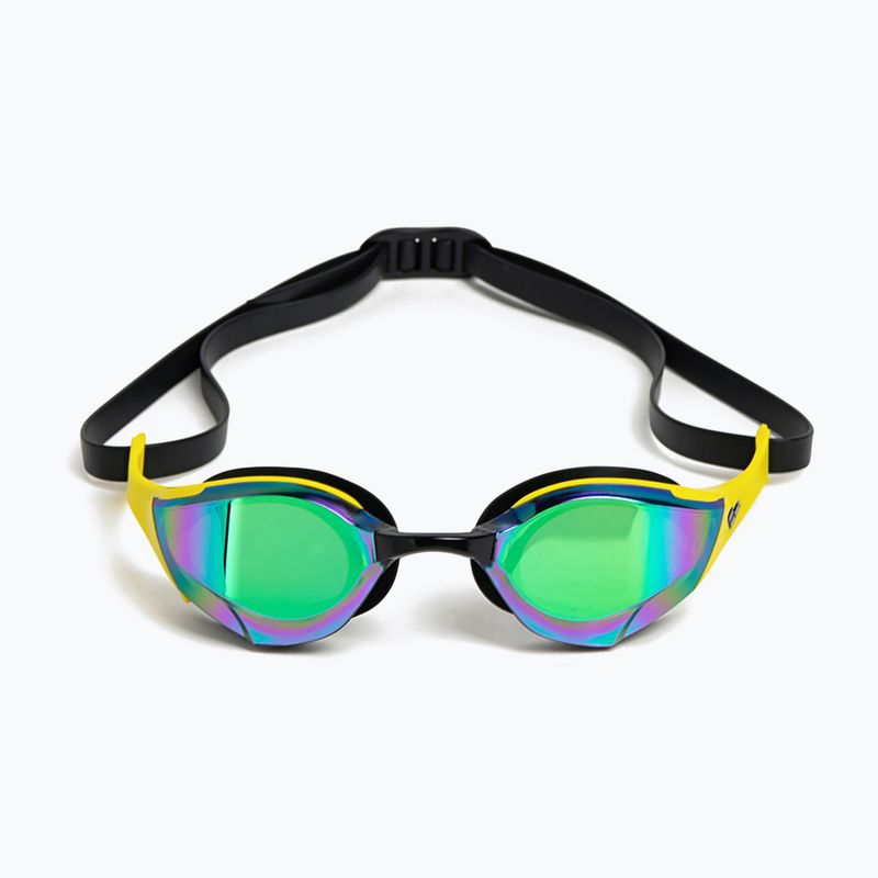 Occhiali da nuoto Arena Cobra Edge Swipe MR smeraldo / giallo / nero 2