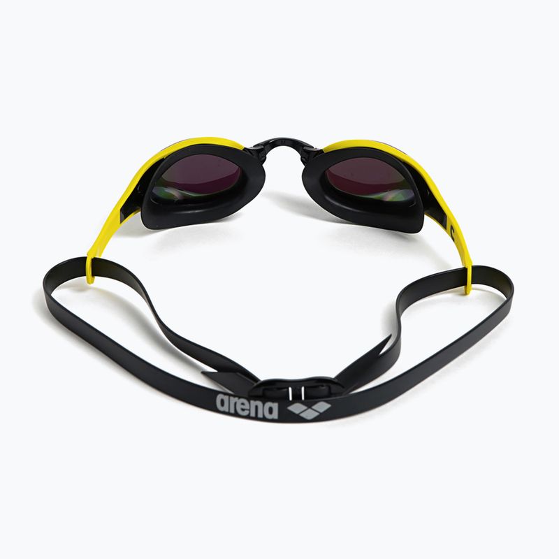 Occhiali da nuoto Arena Cobra Edge Swipe MR smeraldo / giallo / nero 3