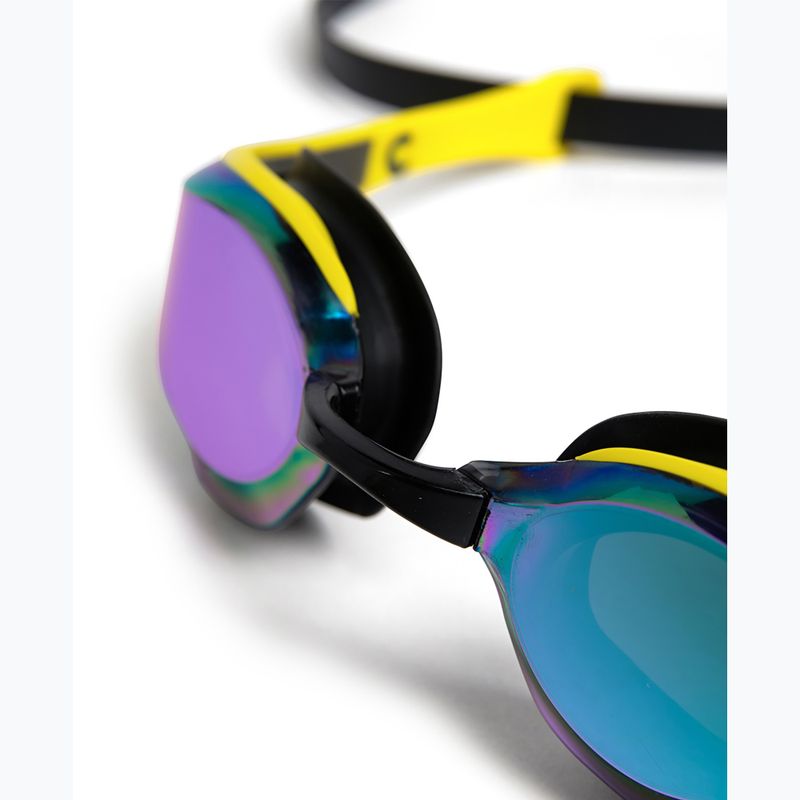 Occhiali da nuoto Arena Cobra Edge Swipe MR smeraldo / giallo / nero 4