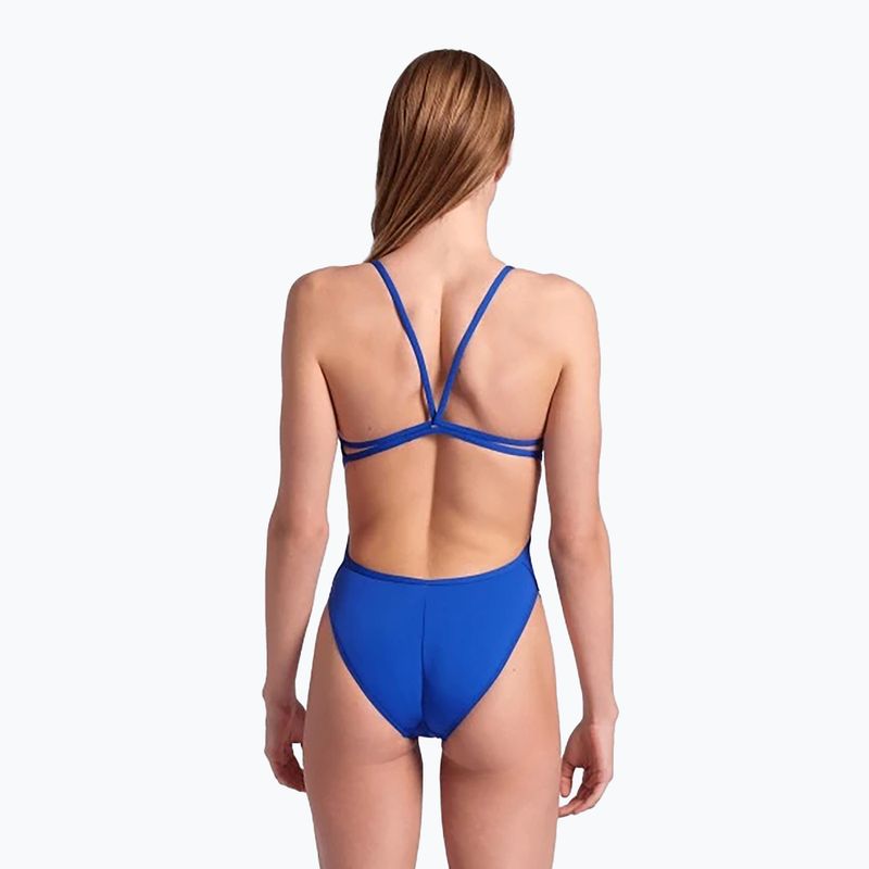 Costume da bagno intero donna arena Lace Back Solid royal/bianco 7