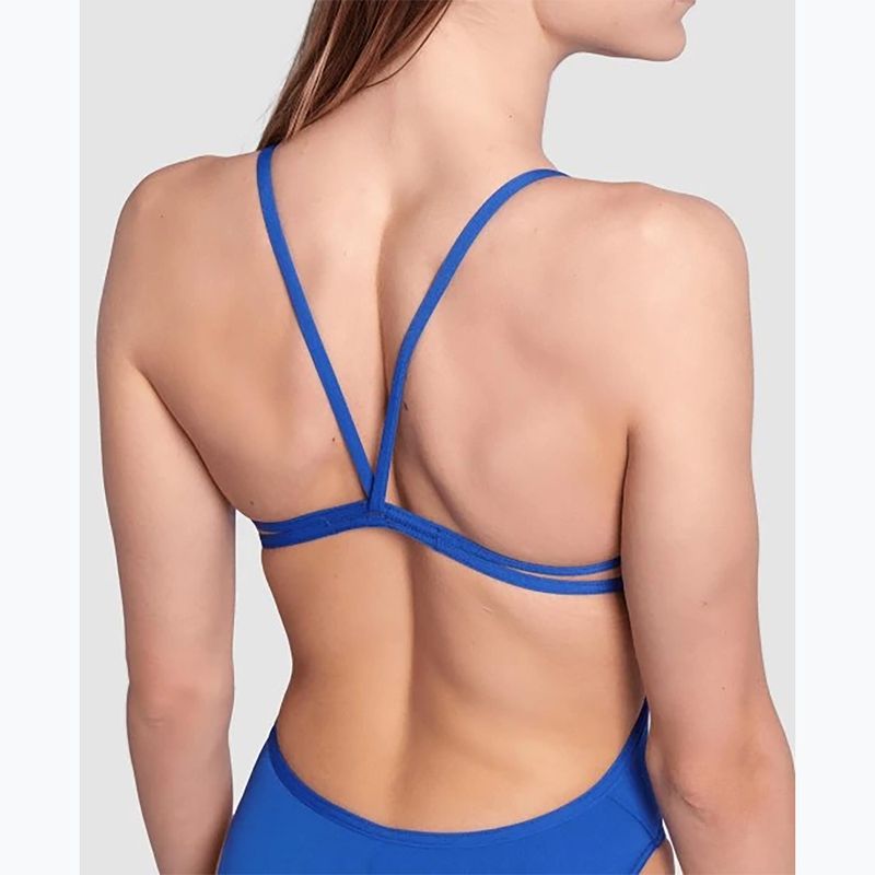 Costume da bagno intero donna arena Lace Back Solid royal/bianco 8