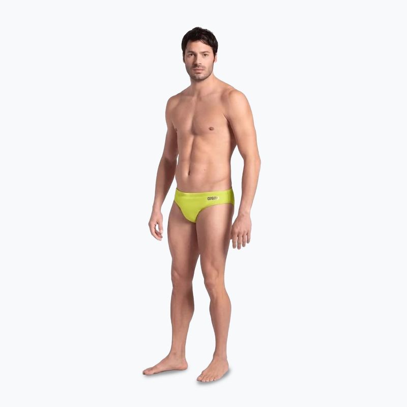 Slip da bagno arena Team da uomo Tinta unita verde tenue 2