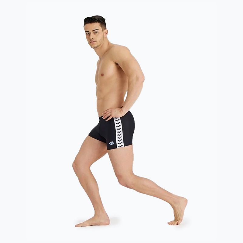 Arena Icons Swim Short Solid nero/bianco boxer da bagno 5