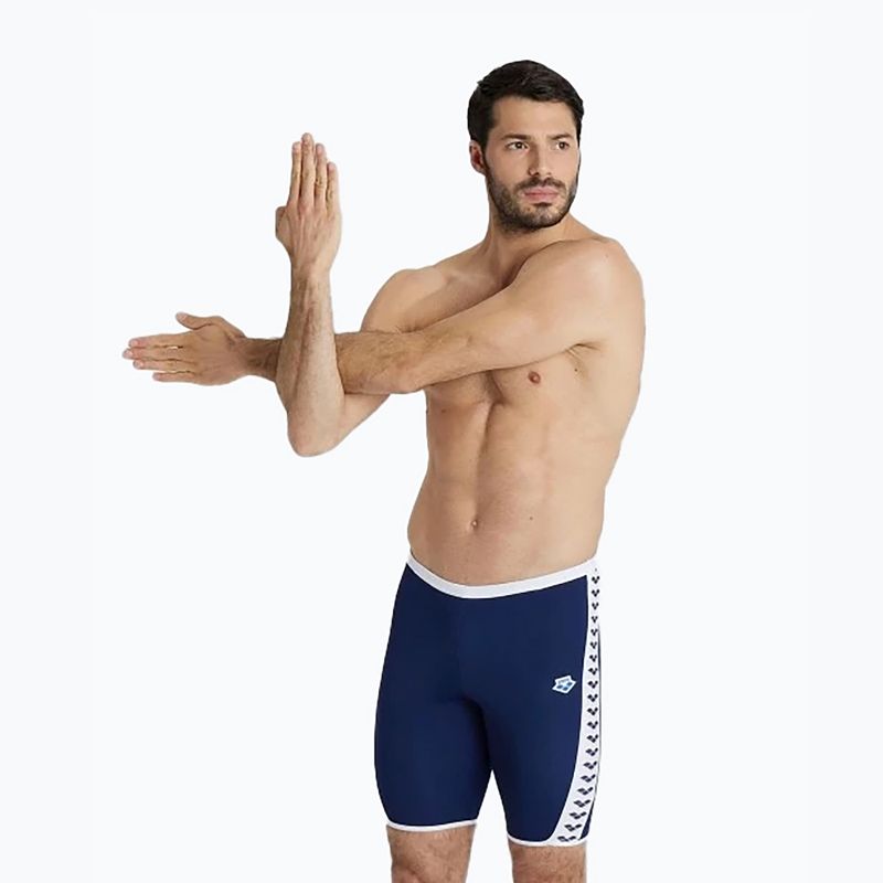 Maglia da nuoto da uomo arena Icons Solid navy/bianco 5