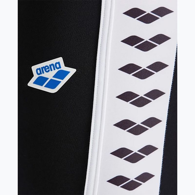 Maglia da nuoto arena Icons da uomo tinta unita nero/bianco 5