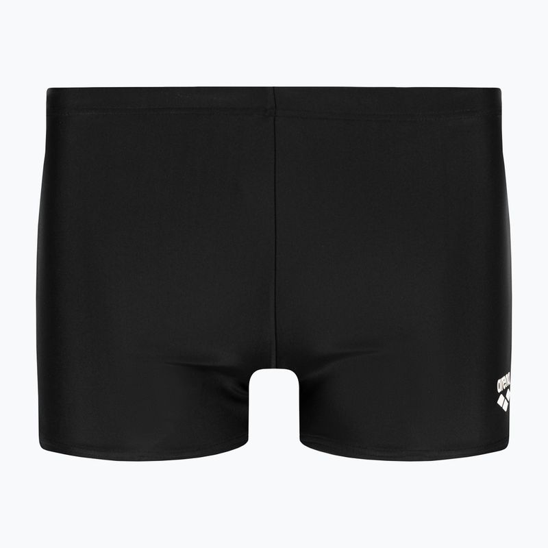 Arena Icons Swim Short Solid nero/bianco boxer da bagno