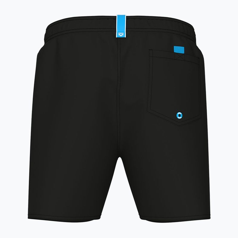 Pantaloncini da bagno arena Fundamentals Boxer R nero/bianco da uomo 2