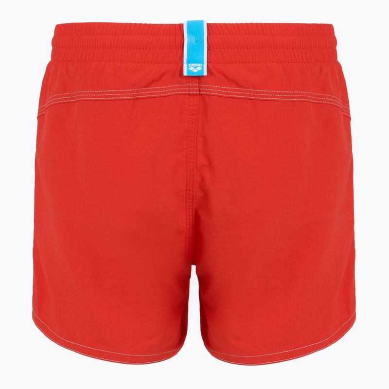 Pantaloncini da bagno arena per bambini Bywayx Youth R rosso fluo/acqua 2