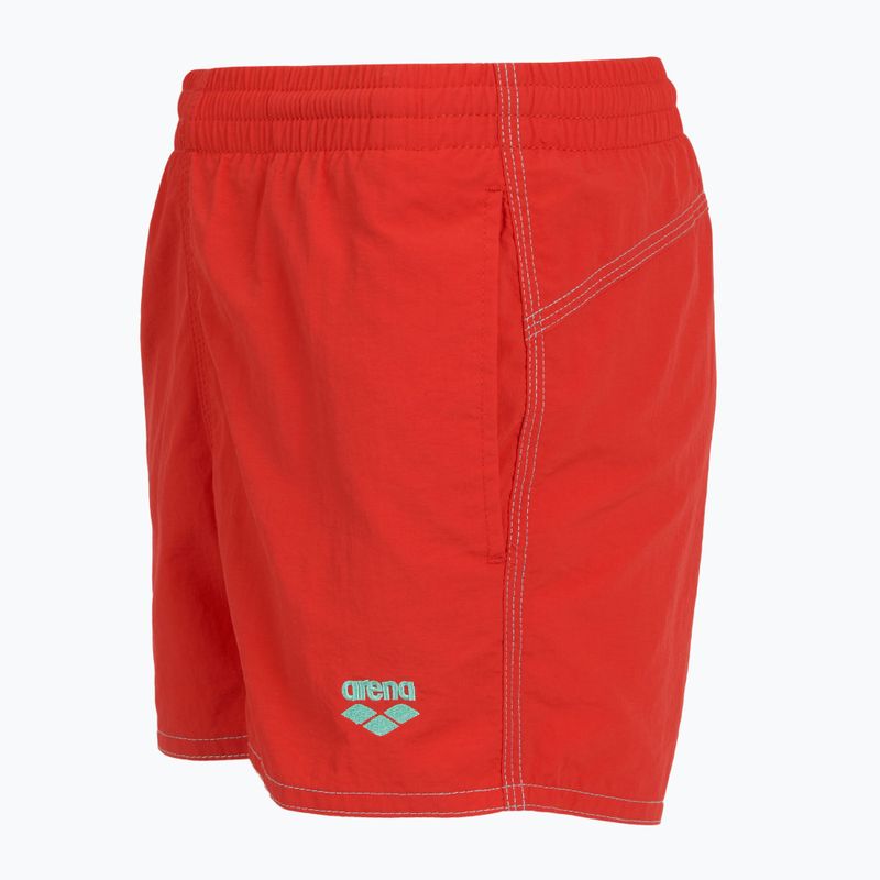 Pantaloncini da bagno arena per bambini Bywayx Youth R rosso fluo/acqua 3