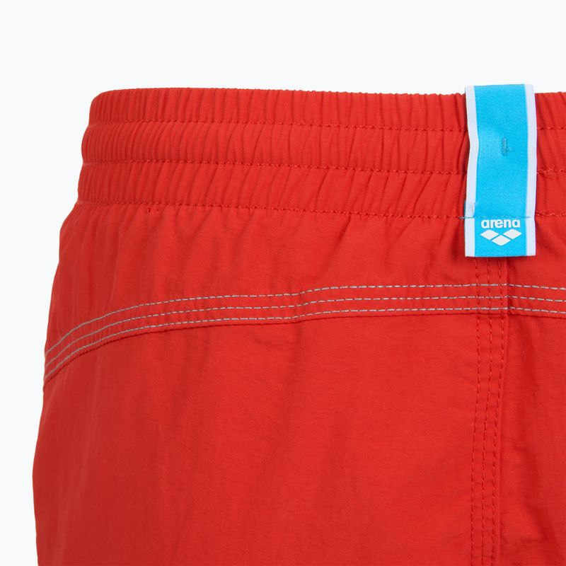 Pantaloncini da bagno arena per bambini Bywayx Youth R rosso fluo/acqua 4