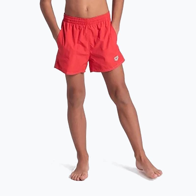 Pantaloncini da bagno arena per bambini Bywayx Youth R rosso fluo/acqua 5