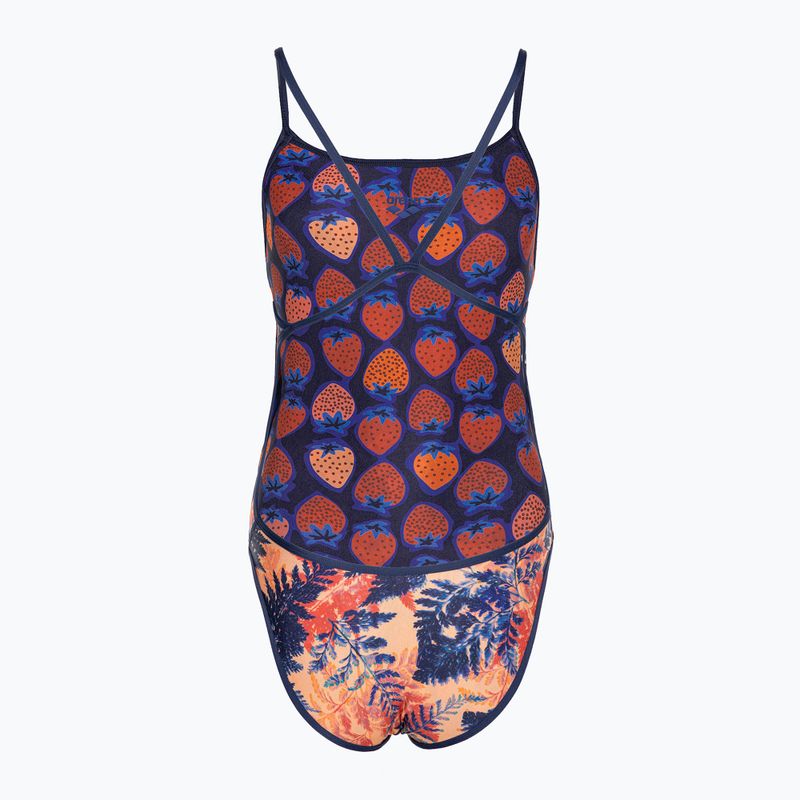 Costume da bagno intero donna arena Costume da bagno reversibile Challenge Back navy/multi 2