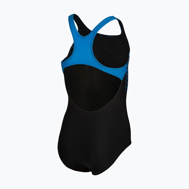 Costume da bagno intero per bambini arena Kikko V Swim Pro Back nero/blu porcellana 4