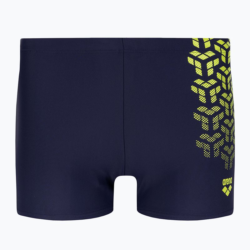 Boxer da bagno arena da uomo Kikko V Swim Short navy/verde morbido