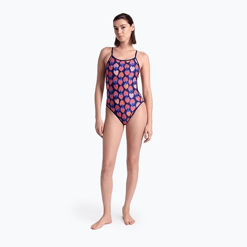 Costume da bagno intero donna arena Costume da bagno reversibile Challenge Back navy/multi 10