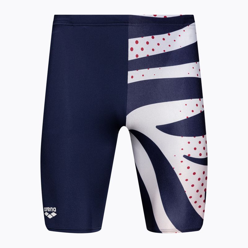 Maglia da bagno arena Multi Stripes da uomo navy/bianco multi