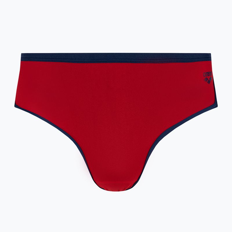 Uomo arena Icons Swim Short a vita bassa Slip da bagno solido rosso/navy