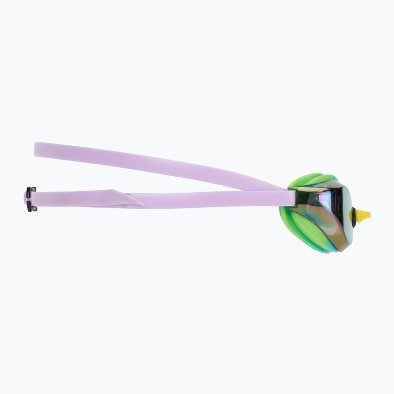 Occhiali da nuoto Arena Python Mirror verde/viola/verde 3