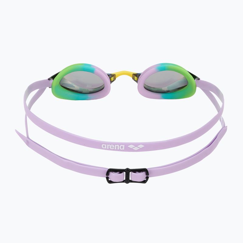 Occhiali da nuoto Arena Python Mirror verde/viola/verde 4