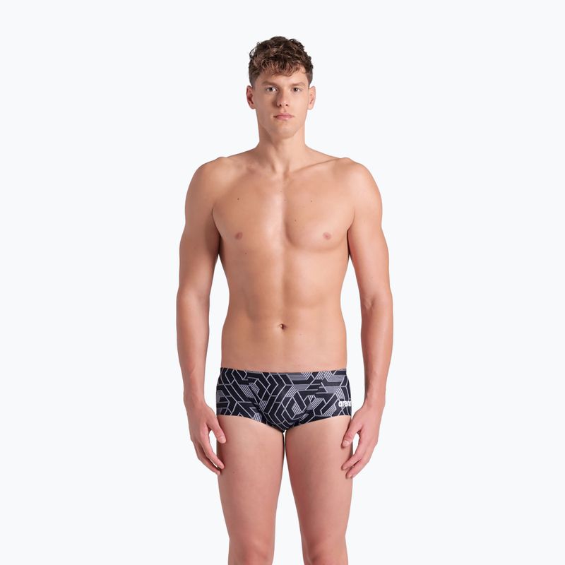 Uomo arena Escape Swim Low Waist Short team boxer nero