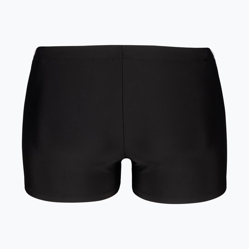 Boxer da bagno uomo arena Stripe Short nero/bianco/multi 2