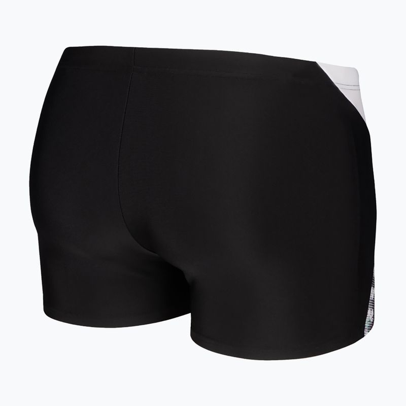 Boxer da bagno uomo arena Stripe Short nero/bianco/multi 4