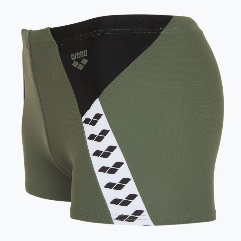 Boxer da bagno da uomo a righe arena Short sage/nero/multi 3