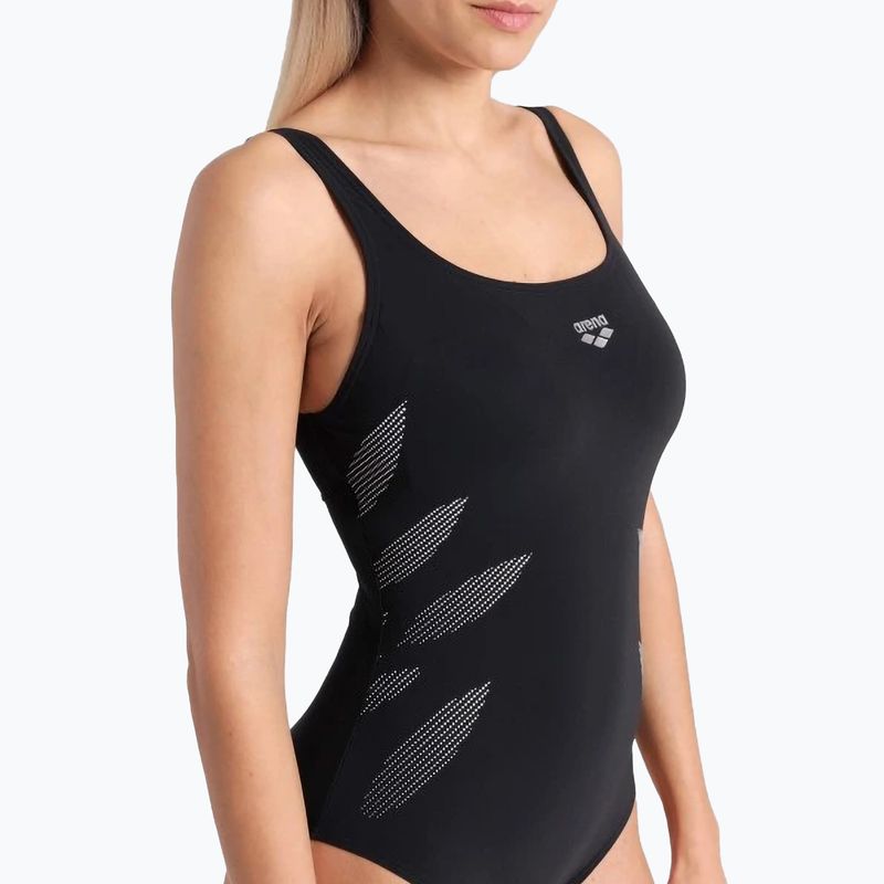 Costume da bagno intero donna arena Milena Wing Back nero 4