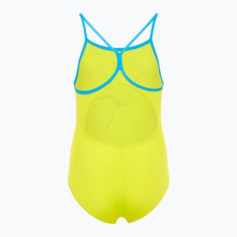 Costume intero per bambini Arena Star Graphic Lightdrop Back verde morbido / turchese 2