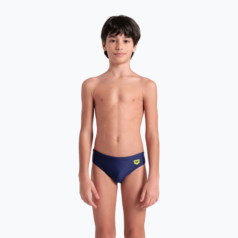 Slip da bagno per bambini arena Solid navy/bianco/bianco 5