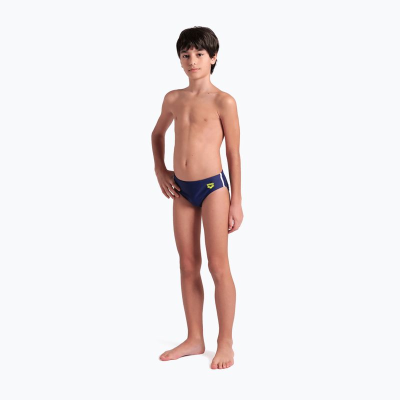 Slip da bagno per bambini arena Solid navy/bianco/bianco 6