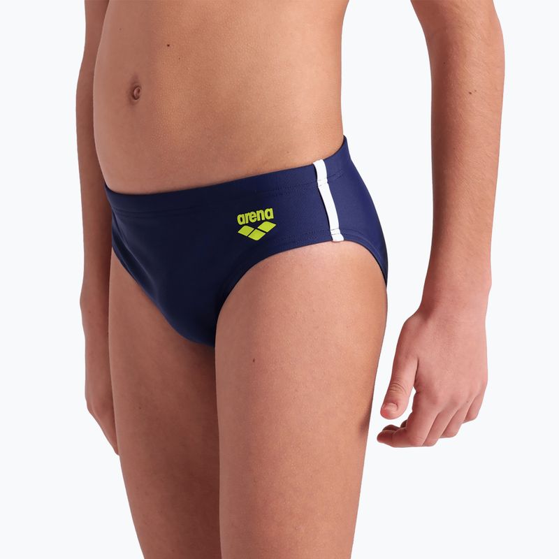 Slip da bagno per bambini arena Solid navy/bianco/bianco 8