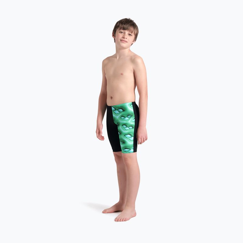 Costume da bagno arena Foam per bambini nero/verde morbido multi 6