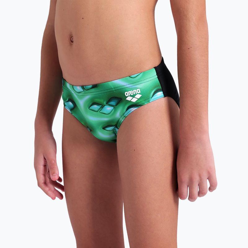 Slip da bagno arena Foam per bambini nero/verde morbido multi 8