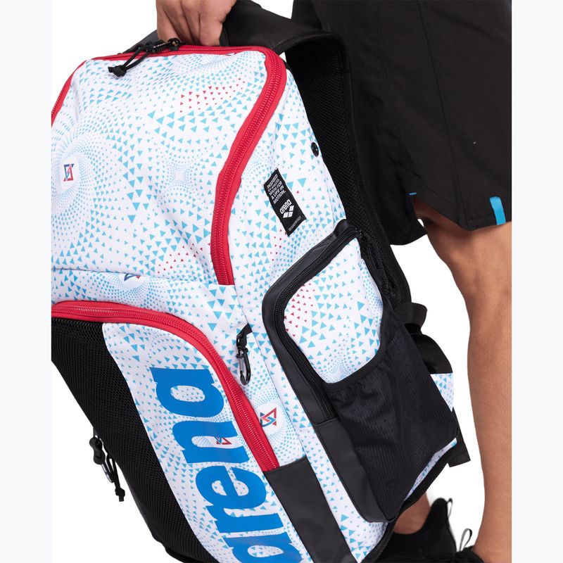 Arena Spiky III 45 l Zaino da nuoto Allover fireflow / bianco 12