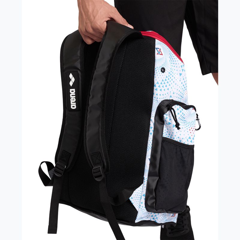 Arena Spiky III 45 l Zaino da nuoto Allover fireflow / bianco 13