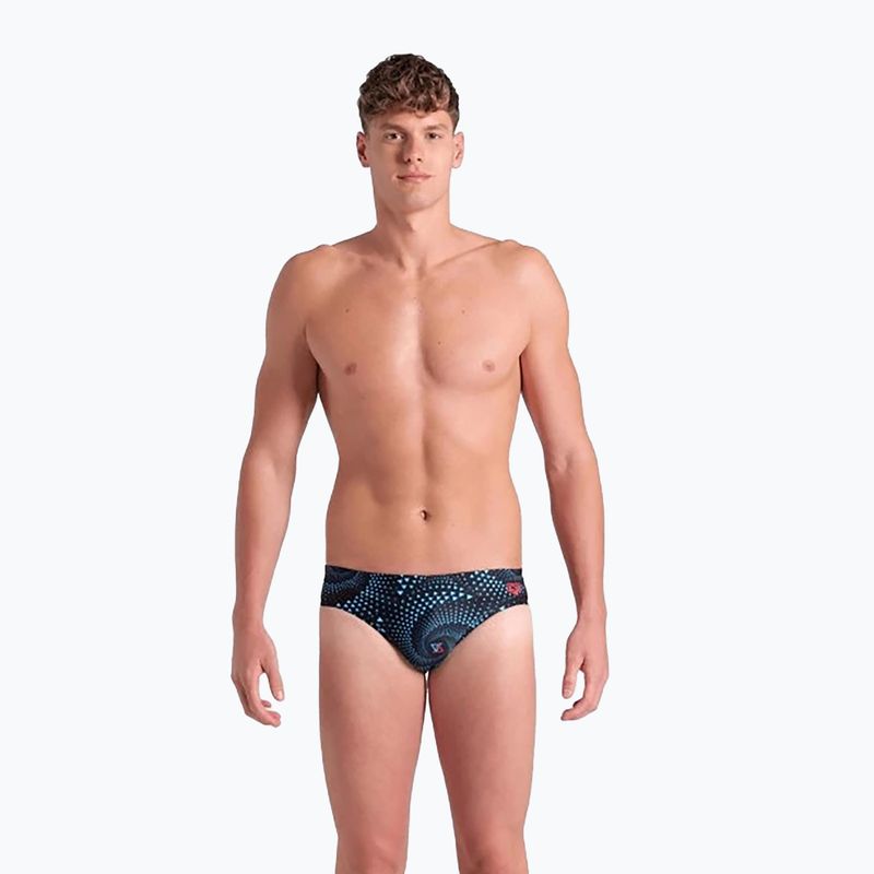 Slip da bagno da uomo arenaFireflow Swim Briefs nero multi 4