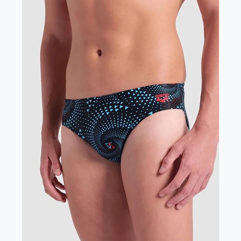 Slip da bagno da uomo arenaFireflow Swim Briefs nero multi 7