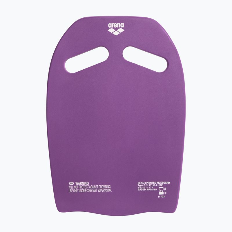 Arena Printed Kickboard tavola da nuoto prugna/lime artico
